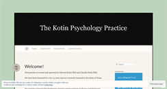 Desktop Screenshot of kotinpsychology.com
